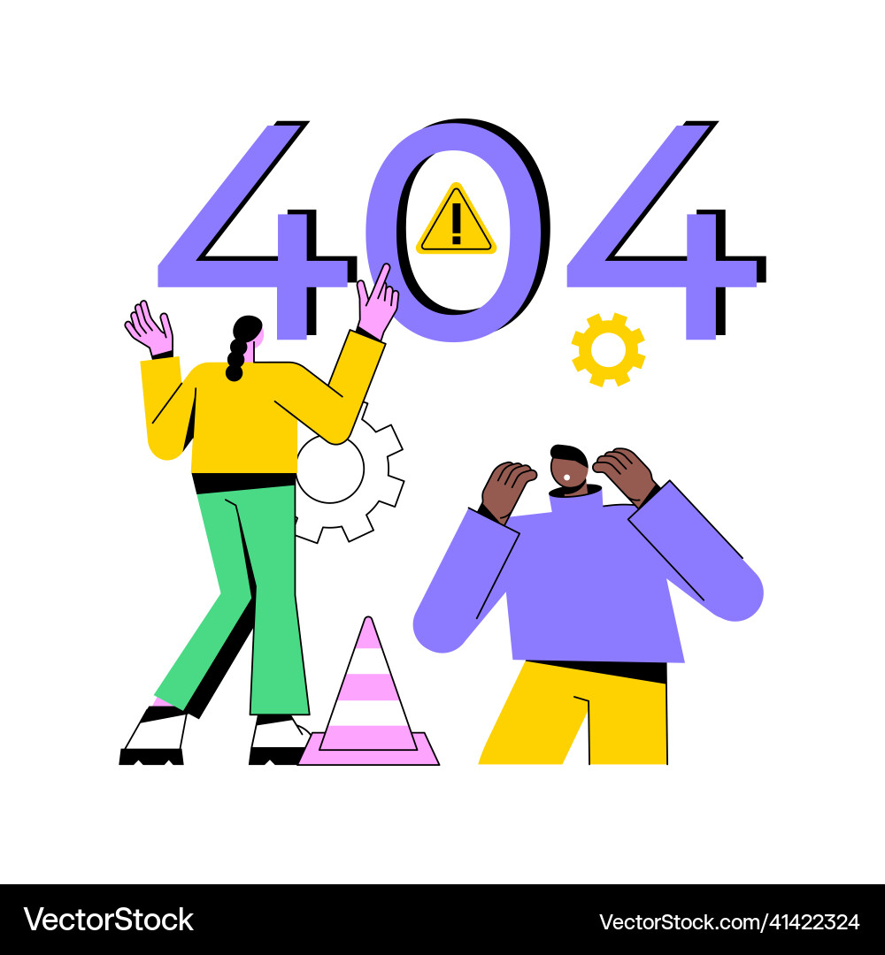 404 error abstract concept 404 error abstract concept vector image