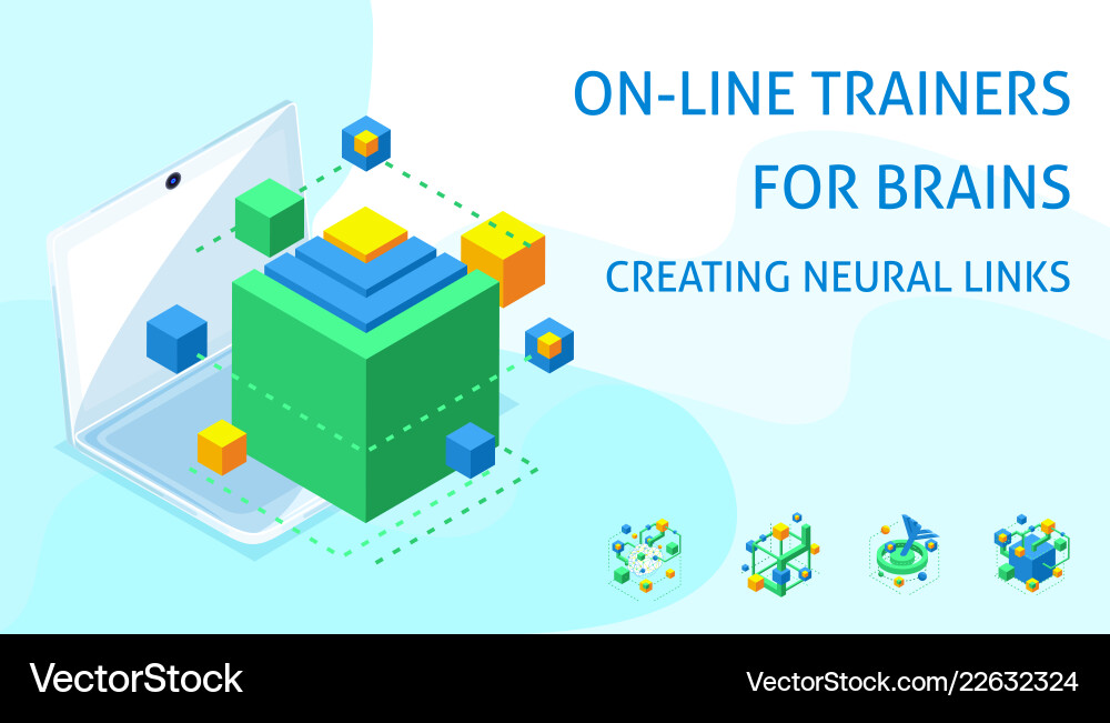 Brain Development - Neural Connections vector image