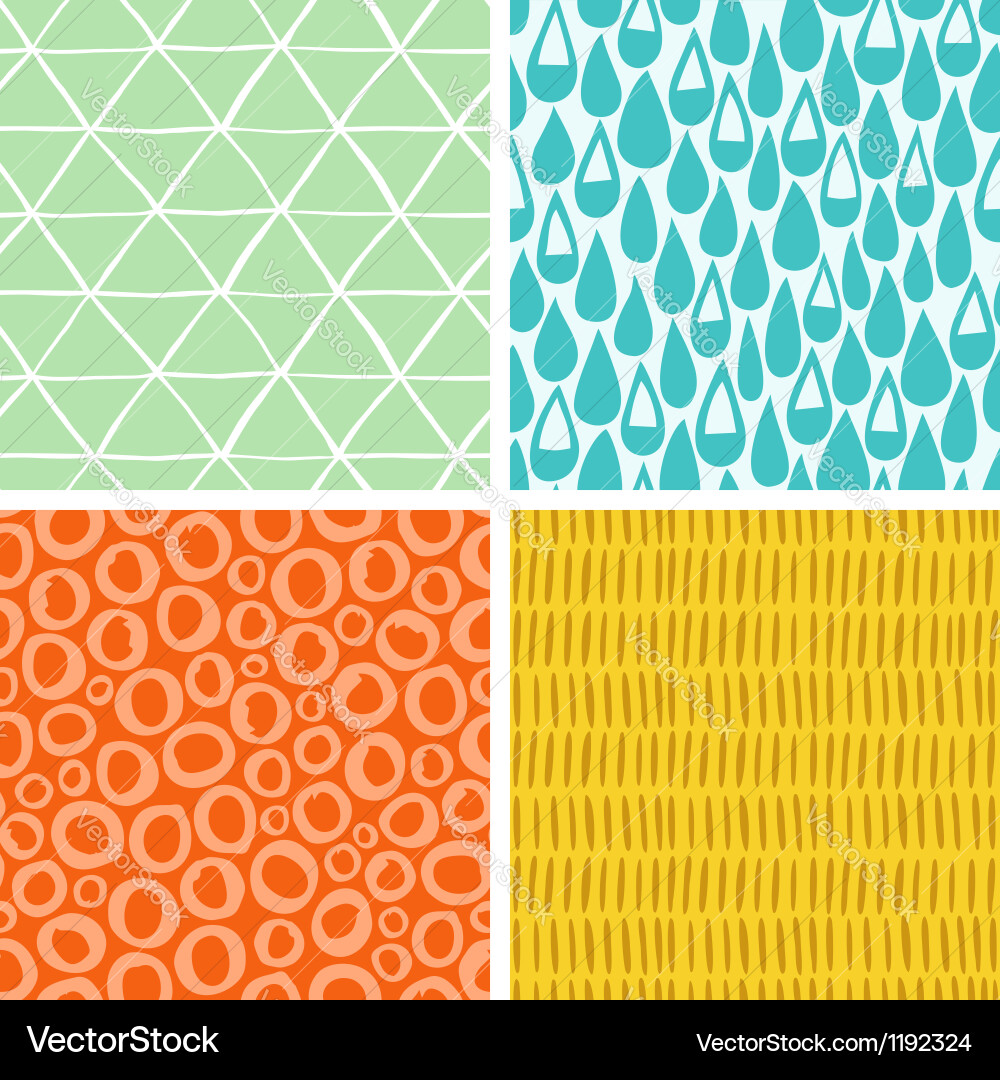 Colorful Doodle Patterns vector image