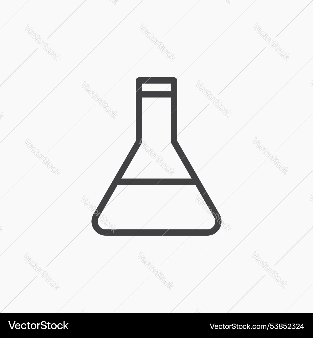 Flask icon set Vector Image