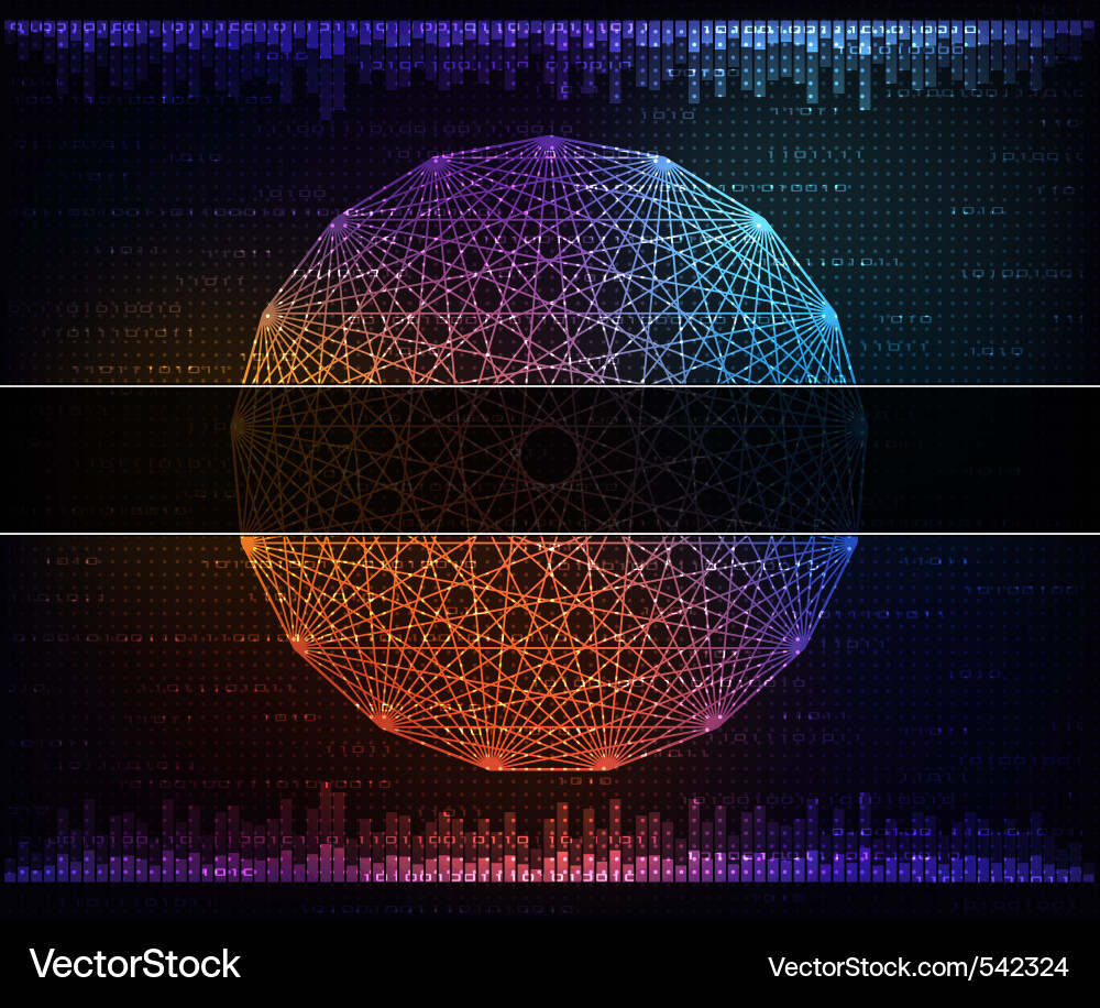 Moderne digitale Code Hintergrund Vektorbild