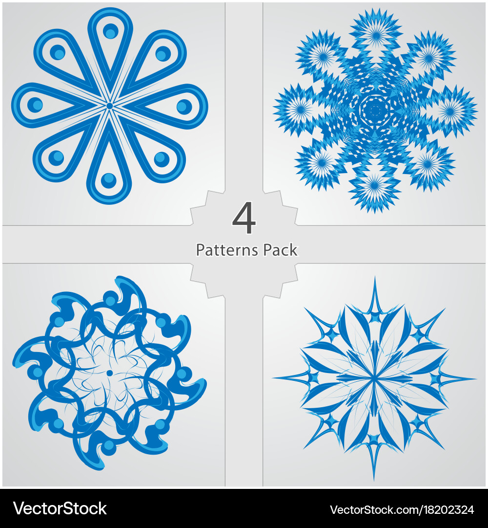 Pack of patterns Vector Image