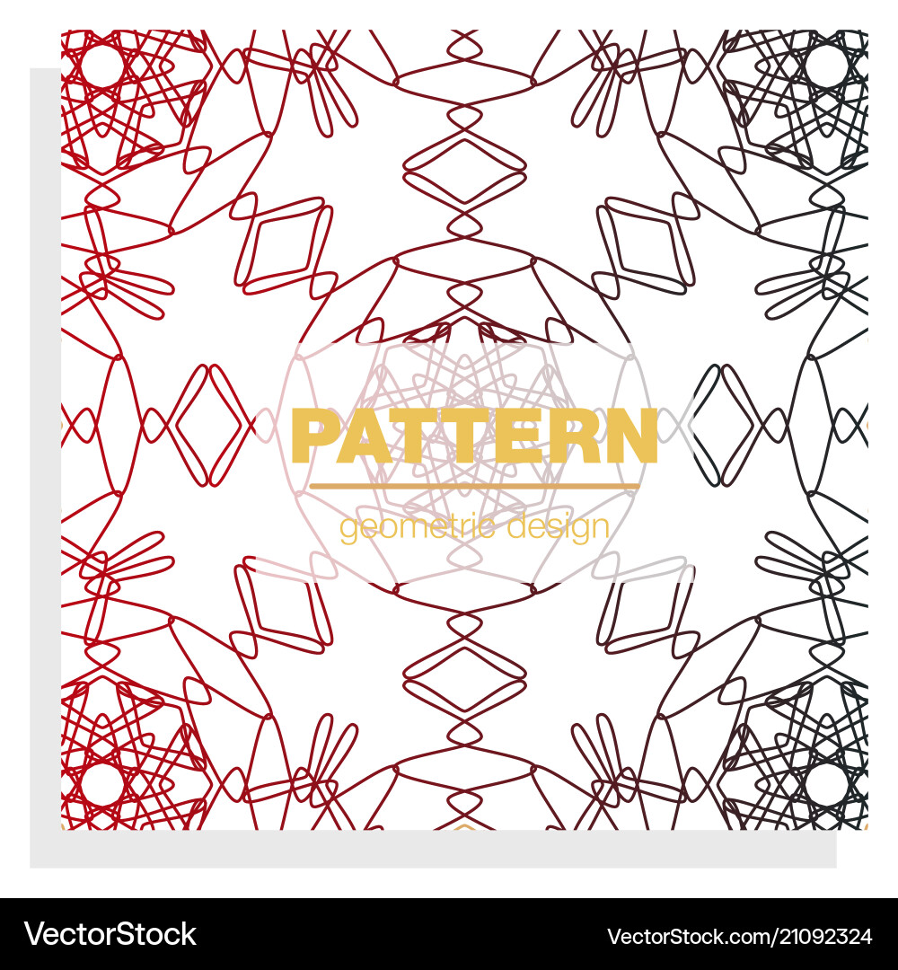 Seamless linear pattern with thin poly lines vector image