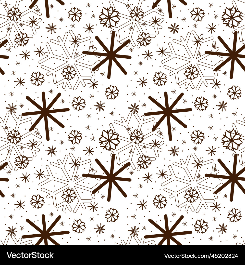 Seamless snowflake christmas pattern Seamless snowflake christmas pattern Vector Image