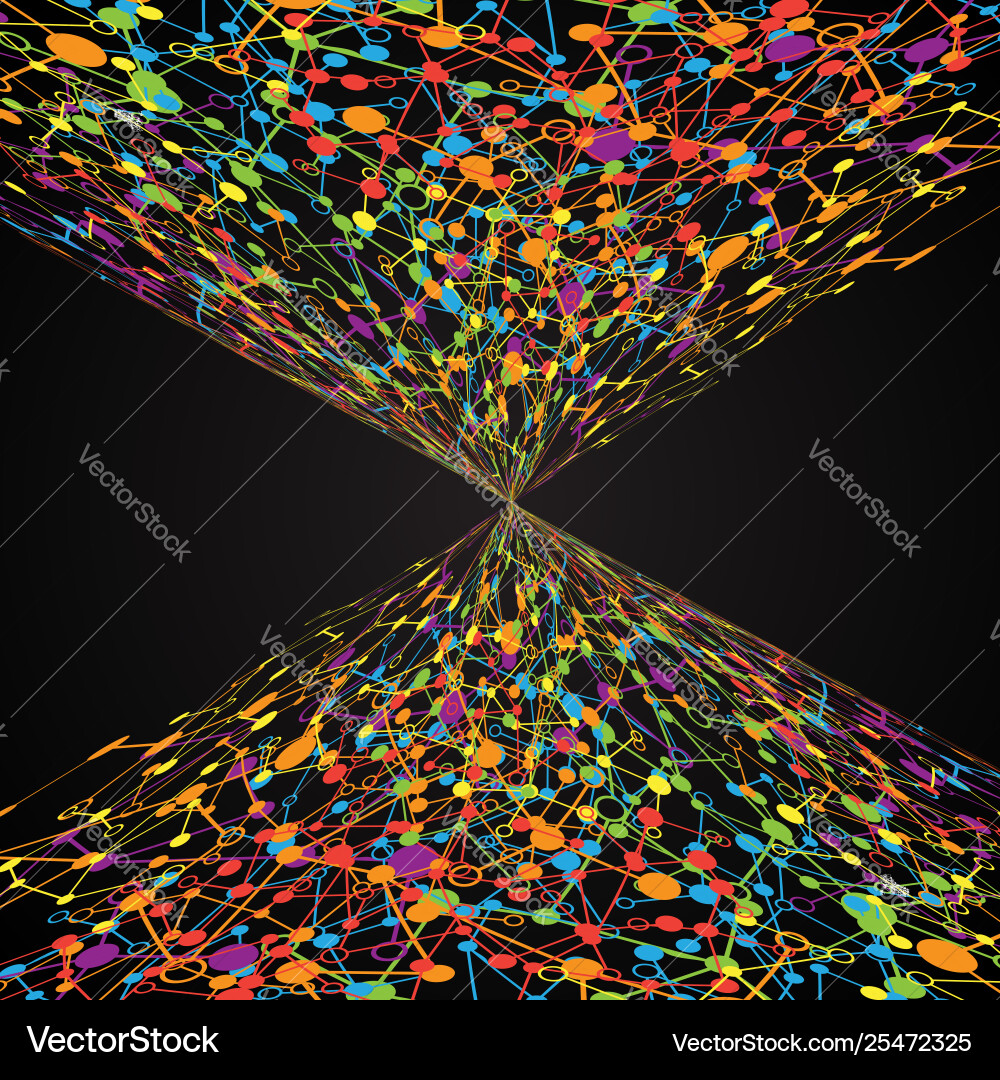Abstract Connected Dots Background vector image