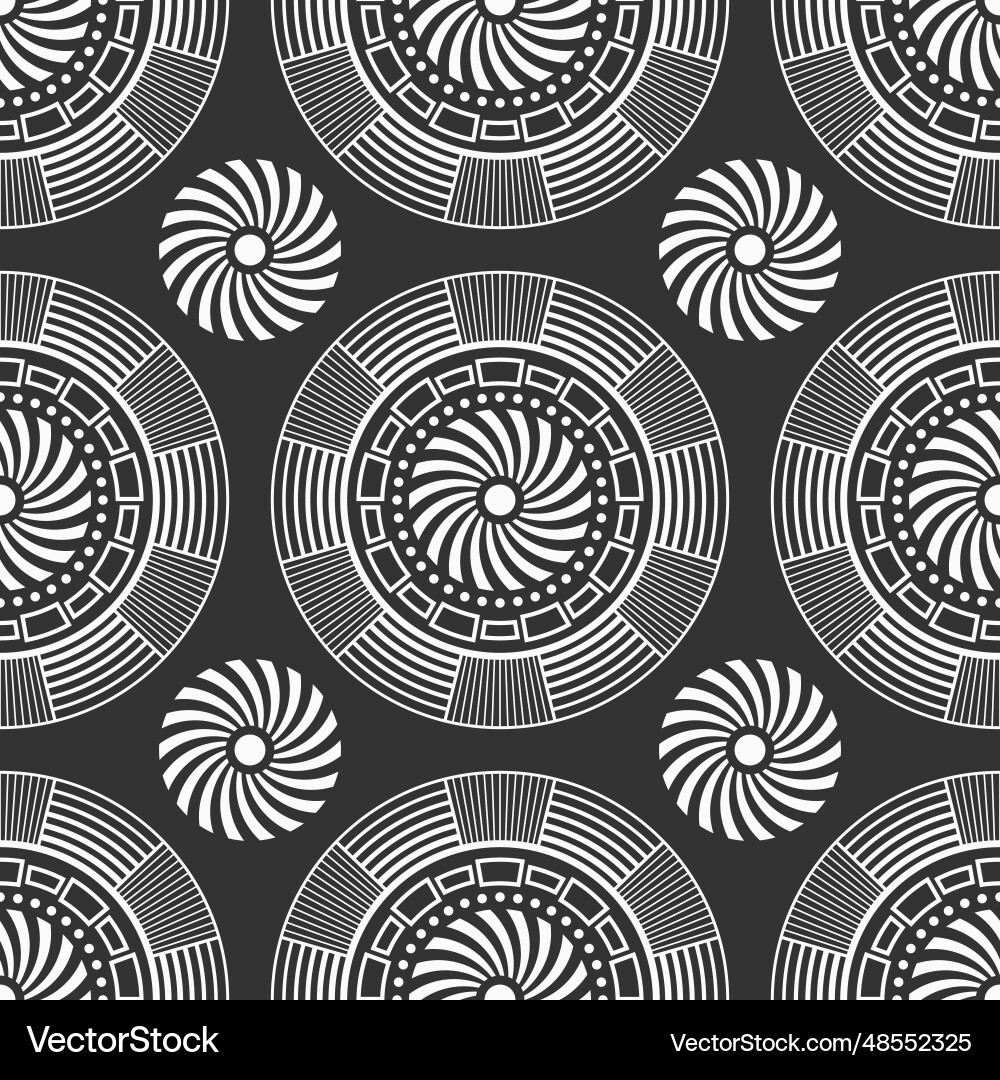 Abstract seamless pattern with round geometric Abstract seamless pattern with round geometric Vector Image