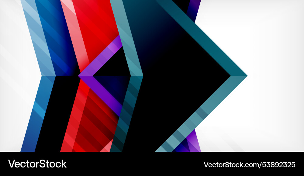 Arrows with 3d effect abstract background Arrows with 3d effect abstract background vector image