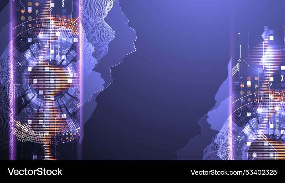 Data science scientific-technological background Data science scientific-technological background vector image