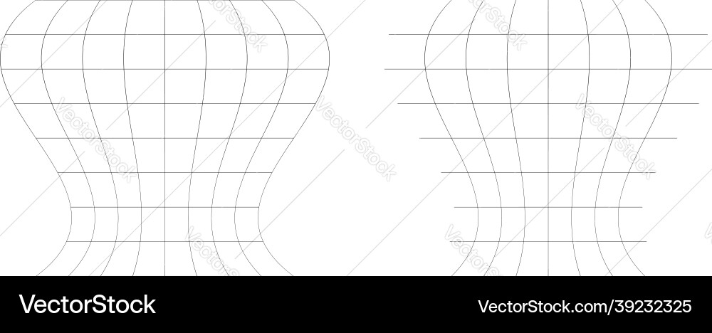 Distorted abstract geometric shape elements Distorted abstract geometric shape elements vector image