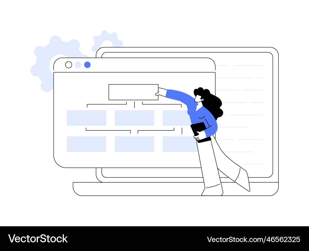 Enterprise architecture abstract concept Enterprise architecture abstract concept vector image