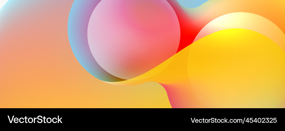 Fluid Abstract Circles Background vector image