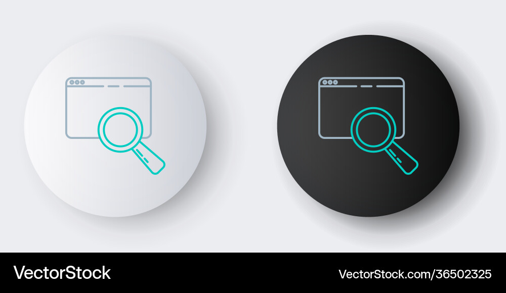 Line search in a browser window icon isolated Line search in a browser window icon isolated vector image