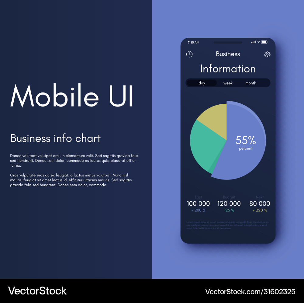 Mobile application interface ui design Mobile application interface ui design Vector Image