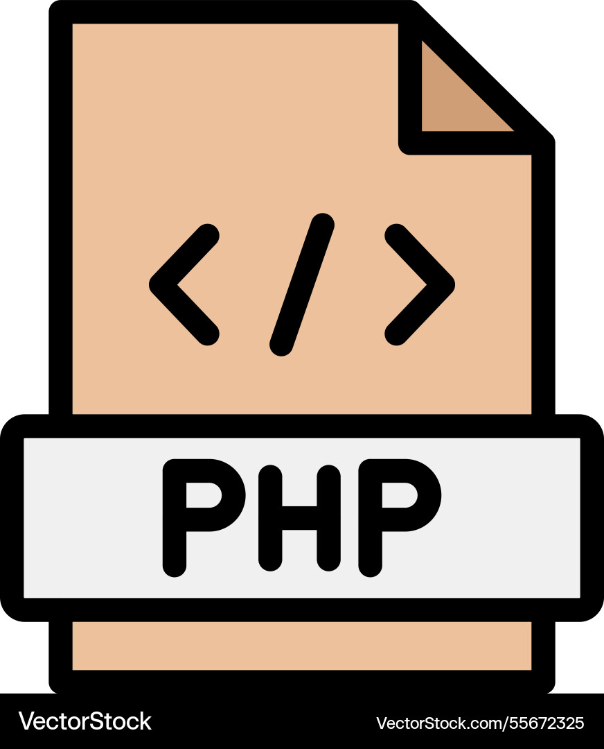 Php icon design vector image