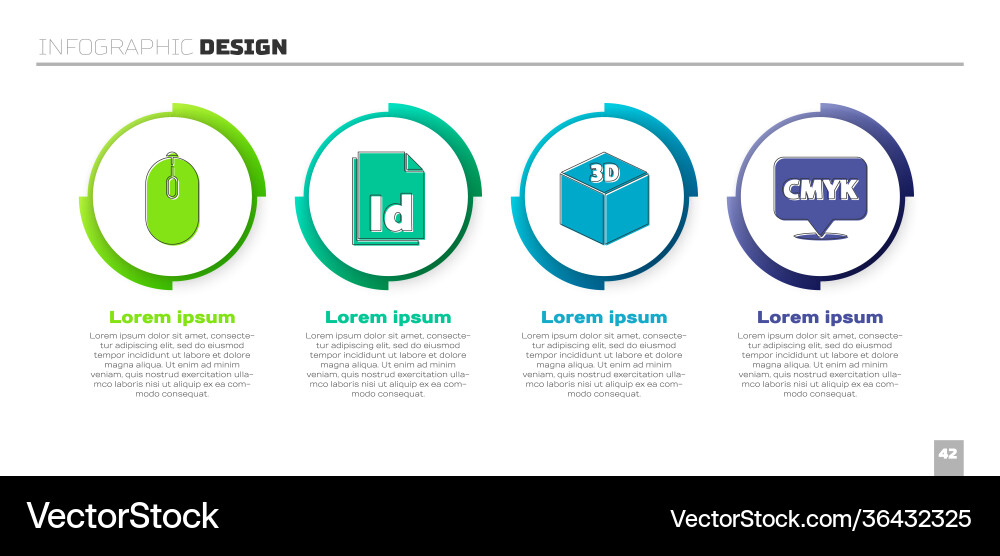 Set computer mouse id file document isometric Set computer mouse id file document isometric vector image