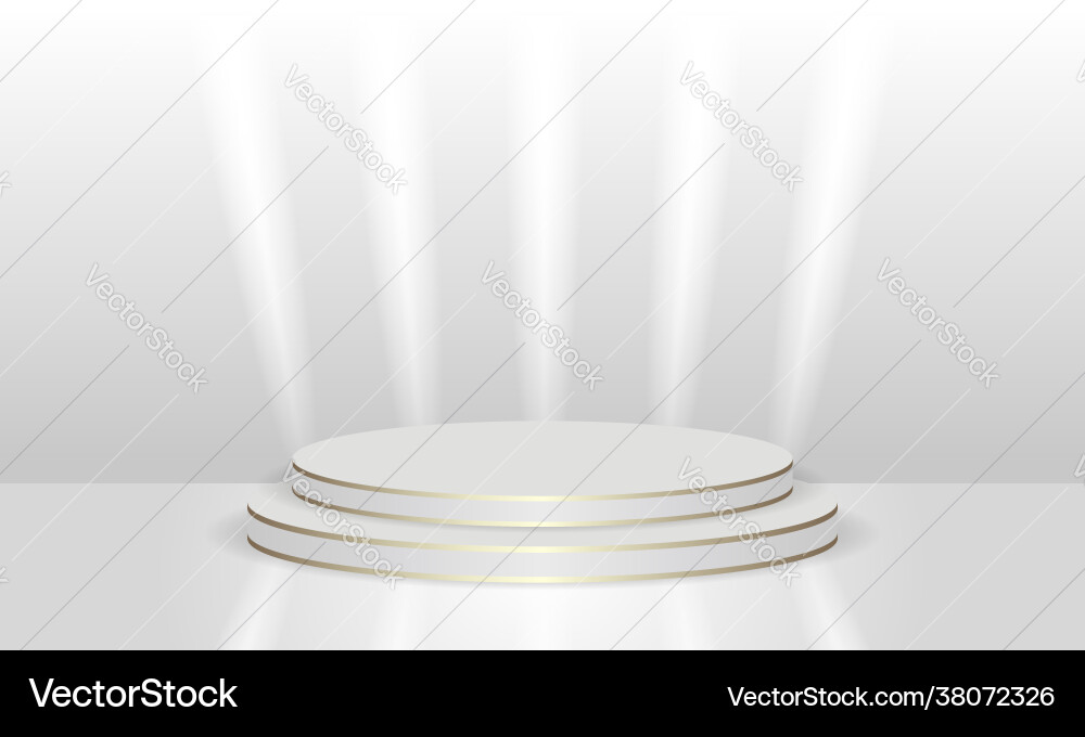 Abstract 3d round scene for product display Abstract 3d round scene for product display vector image