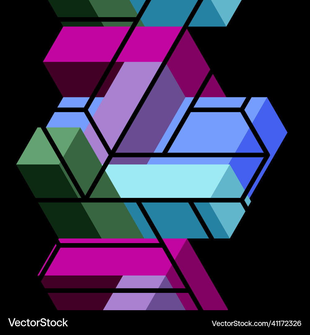 Abstract background 3d cubes cubic elements Abstract background 3d cubes cubic elements vector image