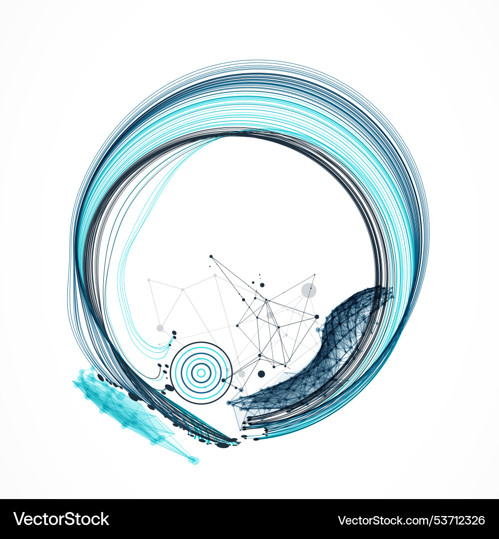 Abstract colored background with many vector image