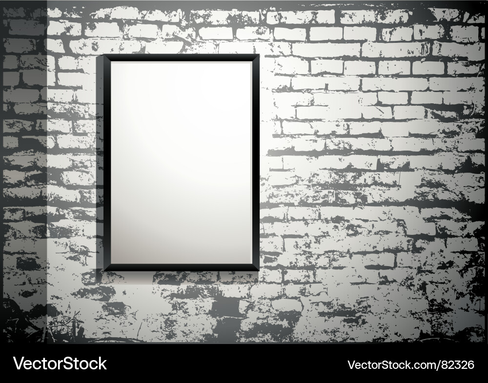 Brick Wall Frame Royalty Free Vector Image - VectorStock