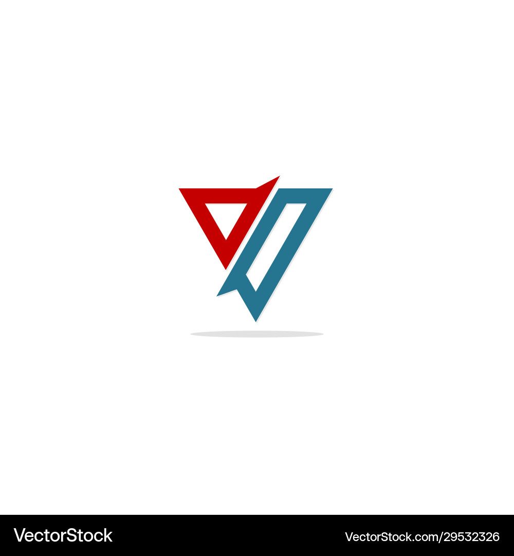 Dreieck Form Linie farbiges Logo Dreieck Form Linie farbiges Logo vektorbild