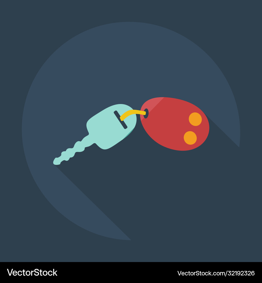Flat modern design with shadow icons keys Vector Image