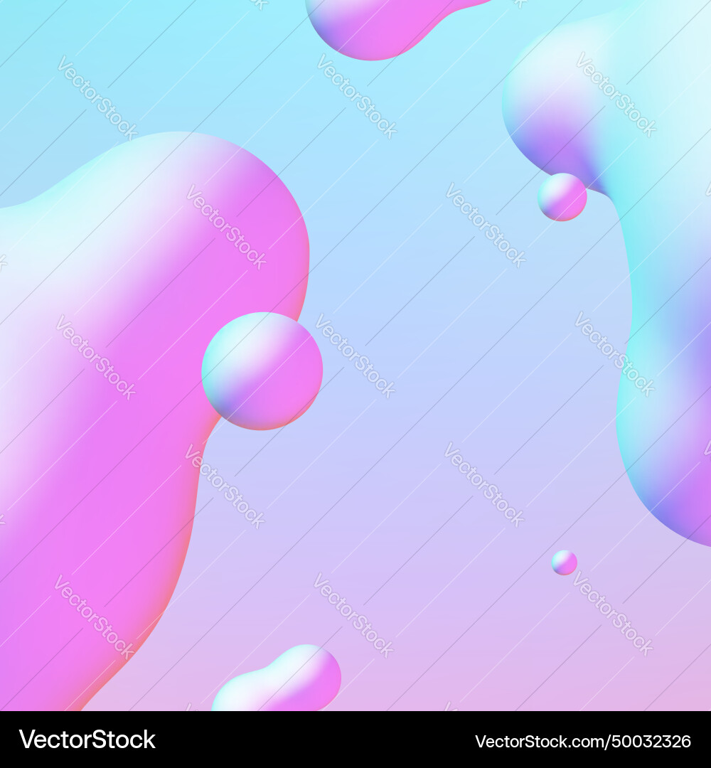 Fluid design liquid blobs with vibrant intense Fluid design liquid blobs with vibrant intense vector image