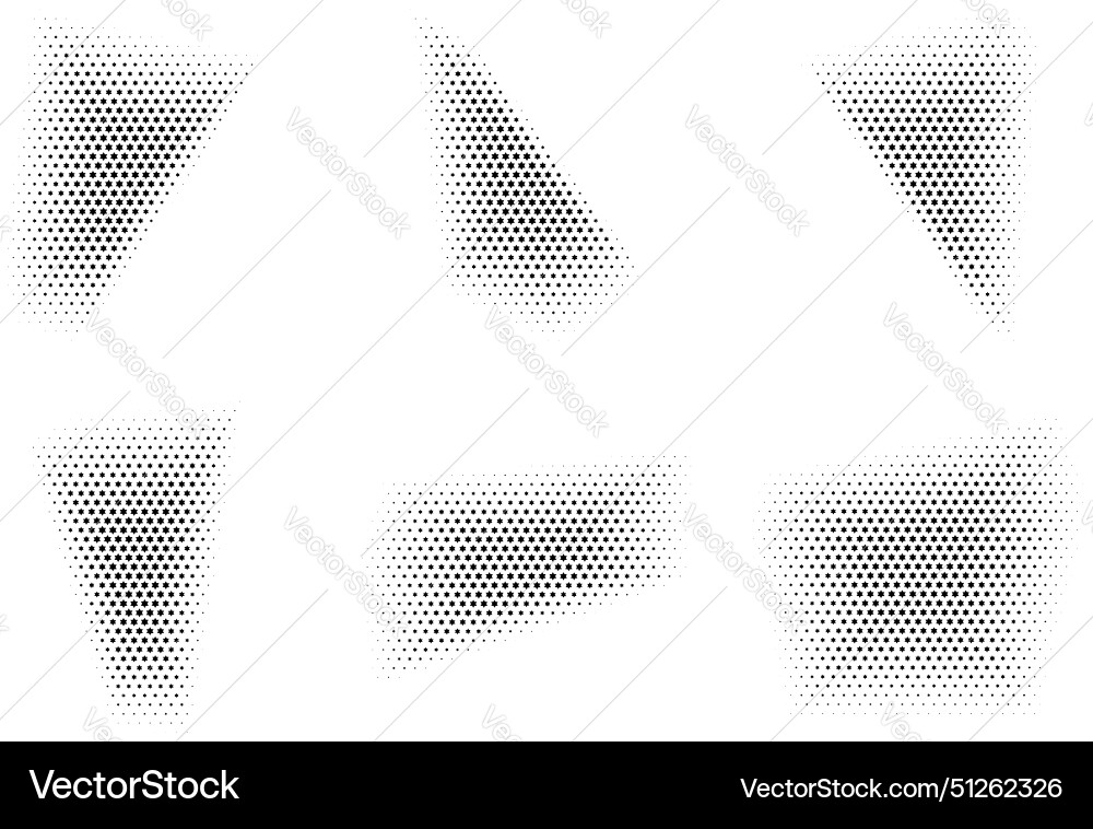 Halftone star pattern reprographic technique Halftone star pattern reprographic technique Vector Image