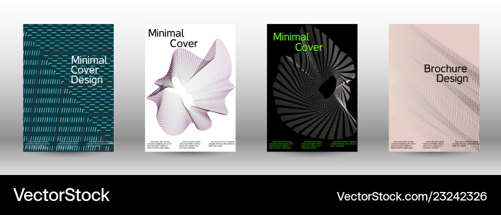 Minimal cover design with linear waves Minimal cover design with linear waves vector image