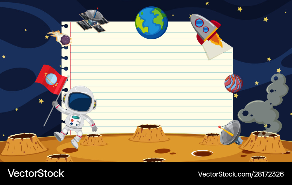 Paper template with space background Paper template with space background vector image
