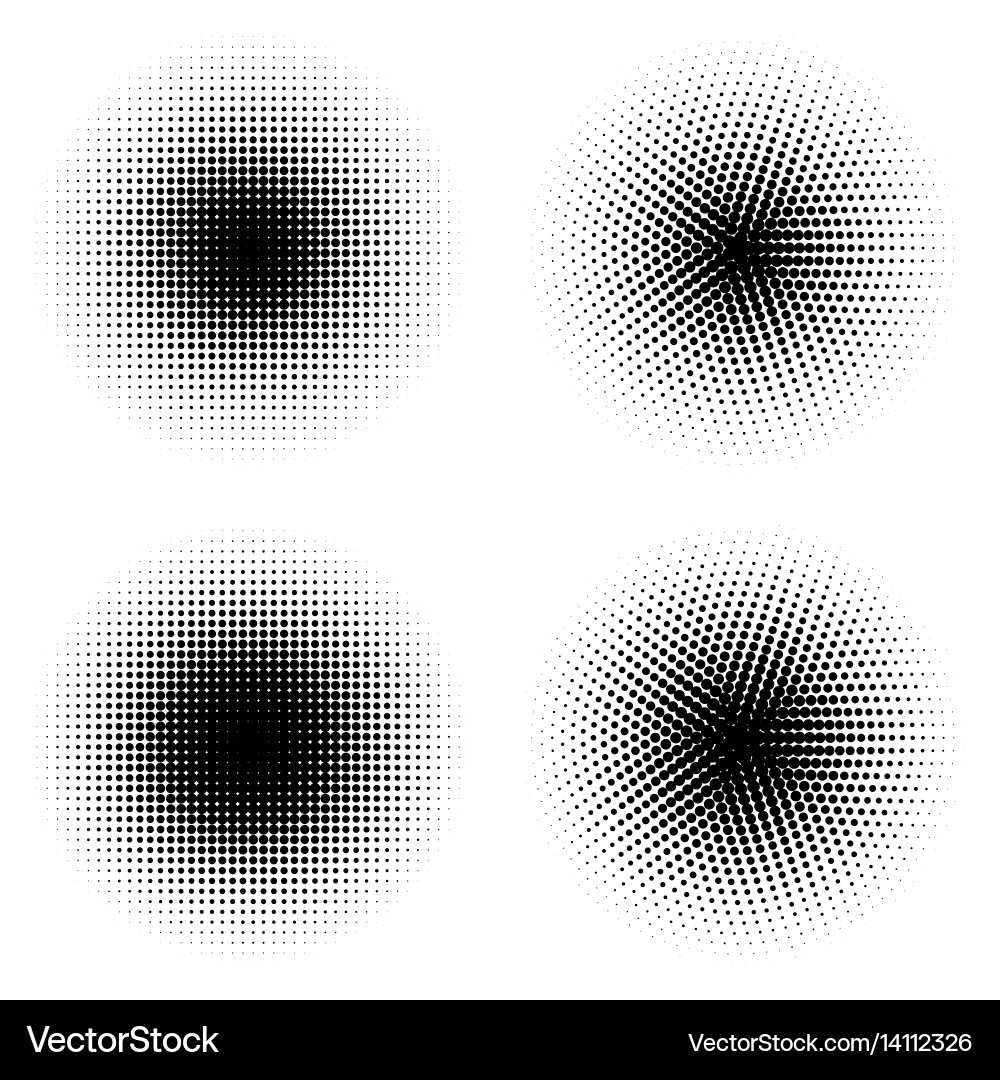 Retro style dotwork background abstract vector image