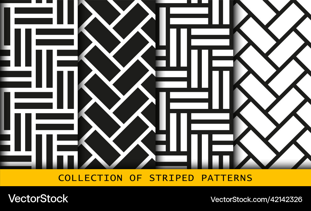 Set of tiled seamless patterns collection Set of tiled seamless patterns collection vector image