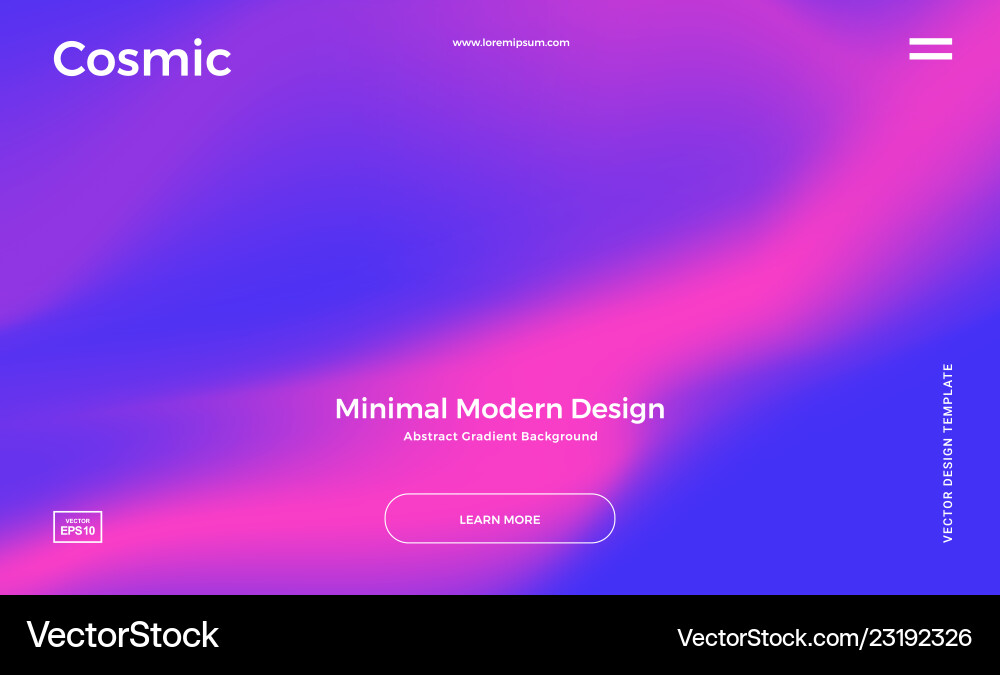 Vibrant gradient background Vibrant gradient background vector image