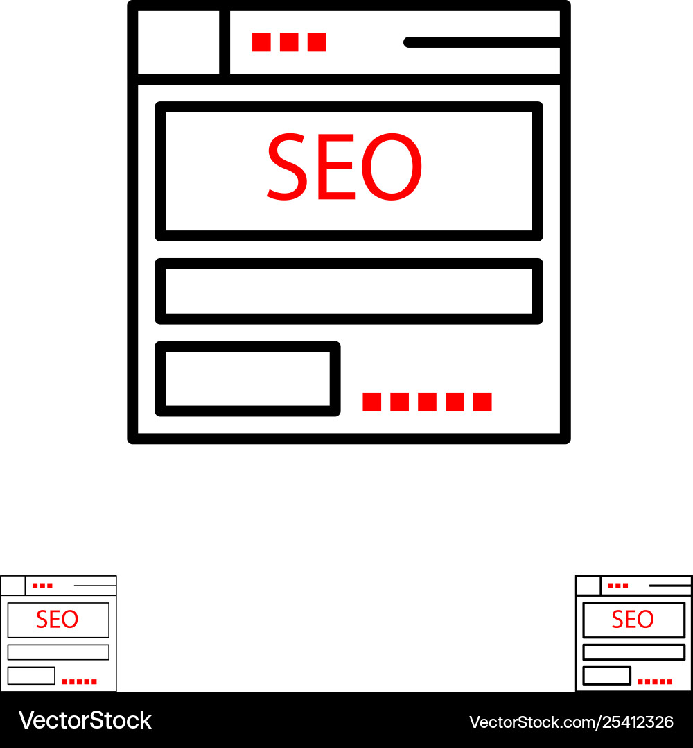 Website server data hosting seo tech bold Website server data hosting seo tech bold vector image