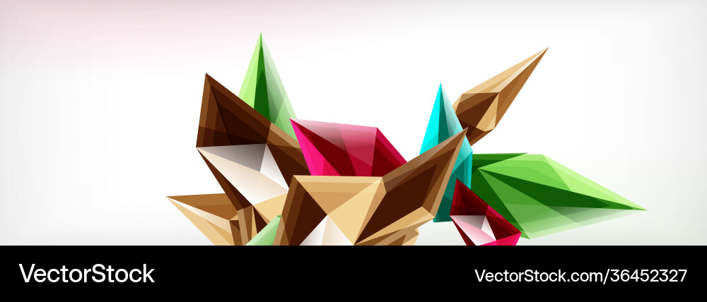 3d triangles and pyramids abstract 3d triangles and pyramids abstract vector image