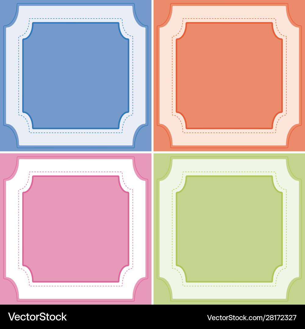 Background template with frames vector image