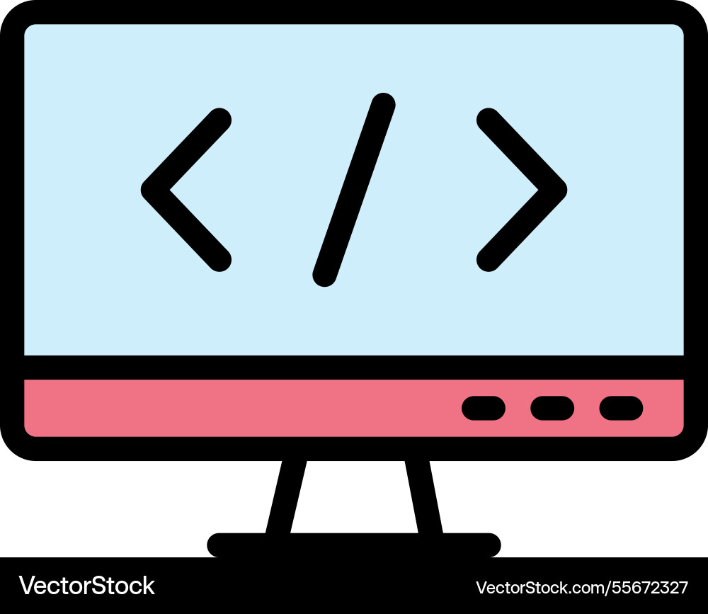 Coding icon design Vector Image