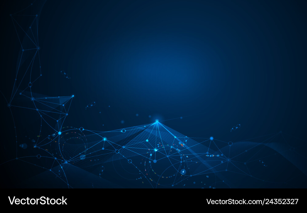 Design network communication technology Design network communication technology vector image