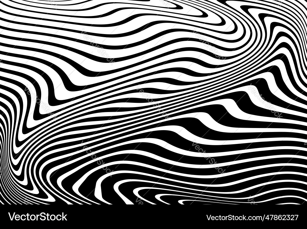 Dynamic Wavy Lines Pattern vector image