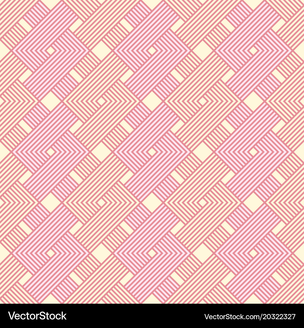 Geometric seamless pattern background with weave vector image