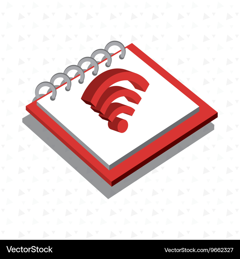 Memo pad isolated icon design Vector Image