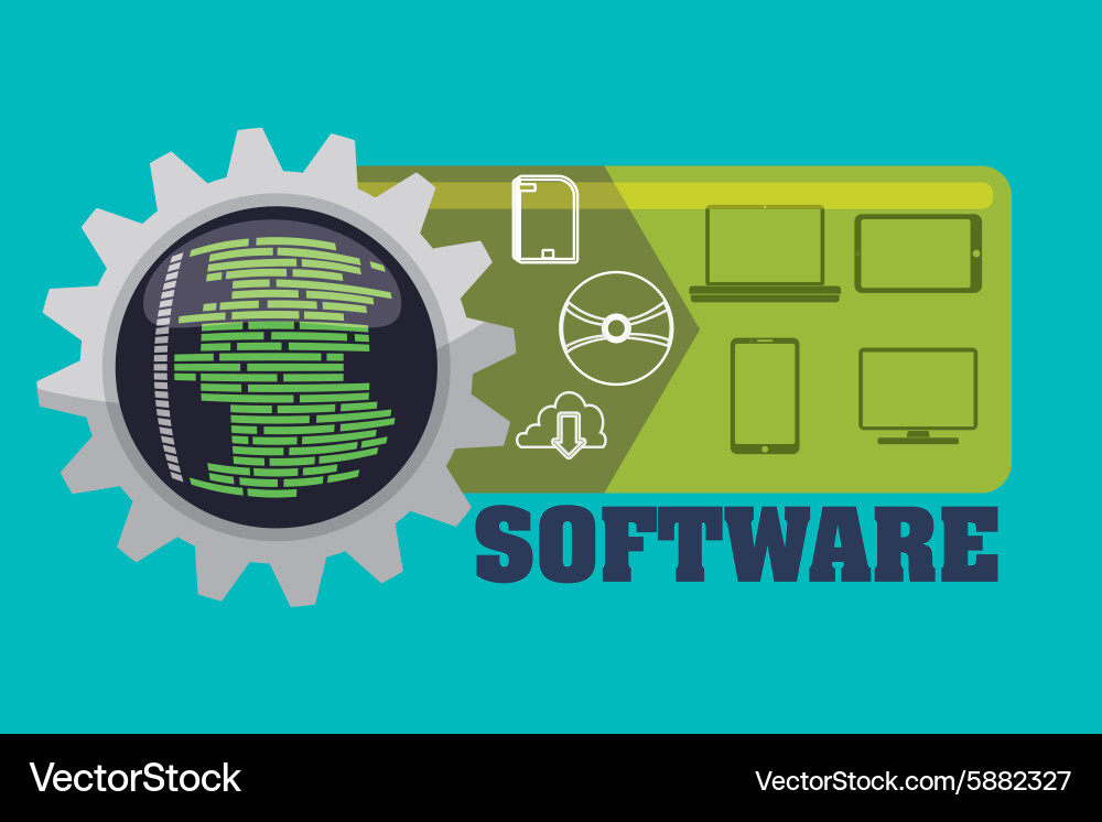 Software design Vector Image
