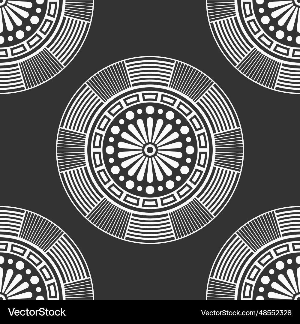 Abstract seamless pattern with round geometric Abstract seamless pattern with round geometric vector image