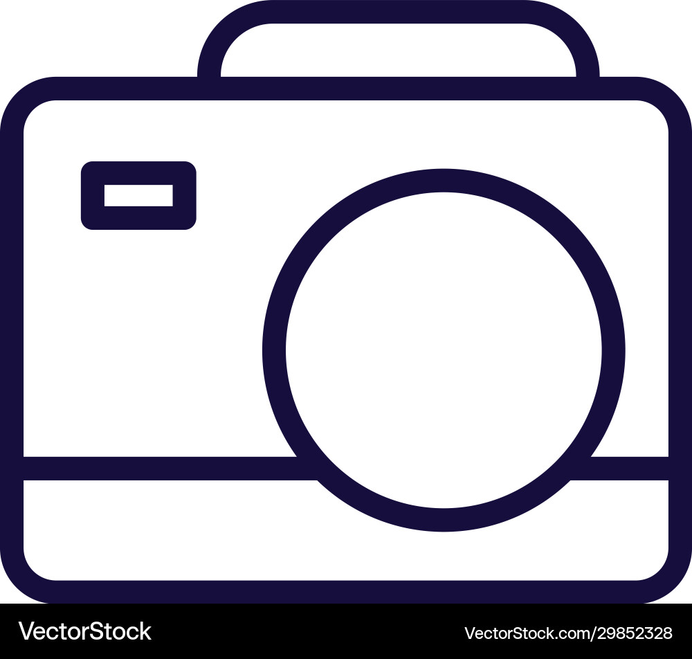 Isolated camera device line style icon Vector Image