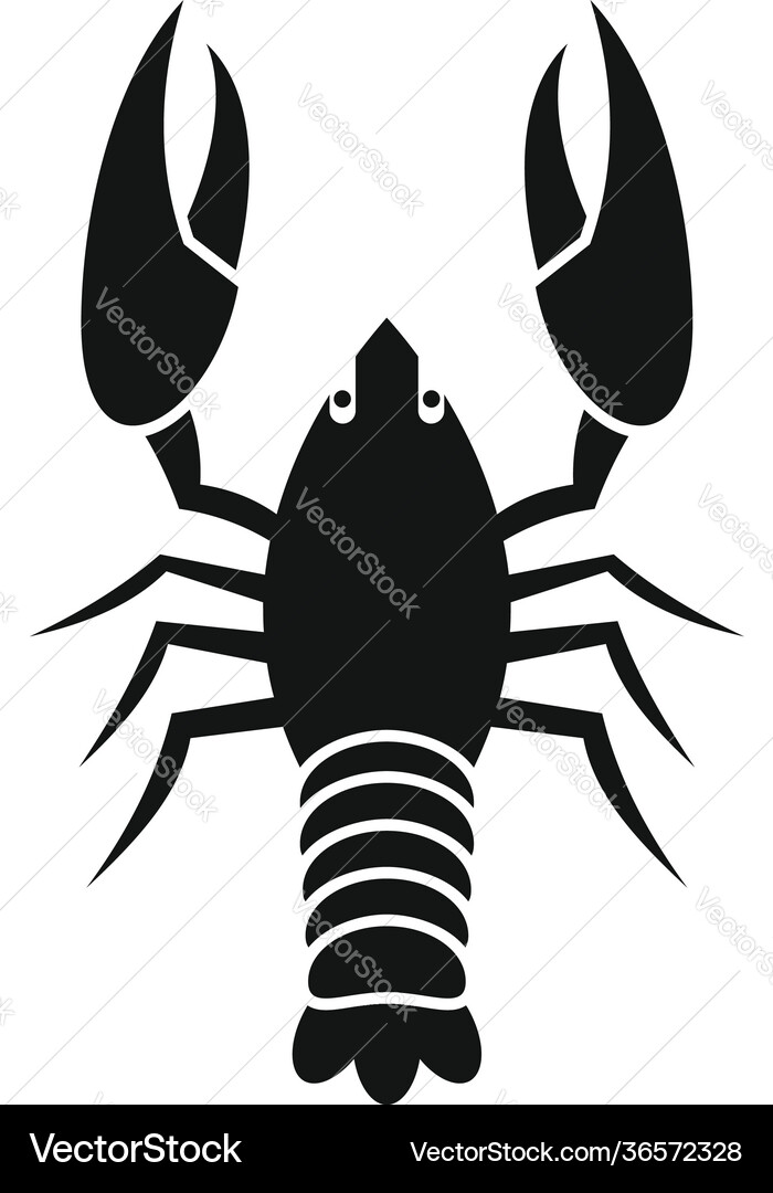Lobster Tier Ikone einfach Stil Lobster Tier Ikone einfach Stil vektorbild