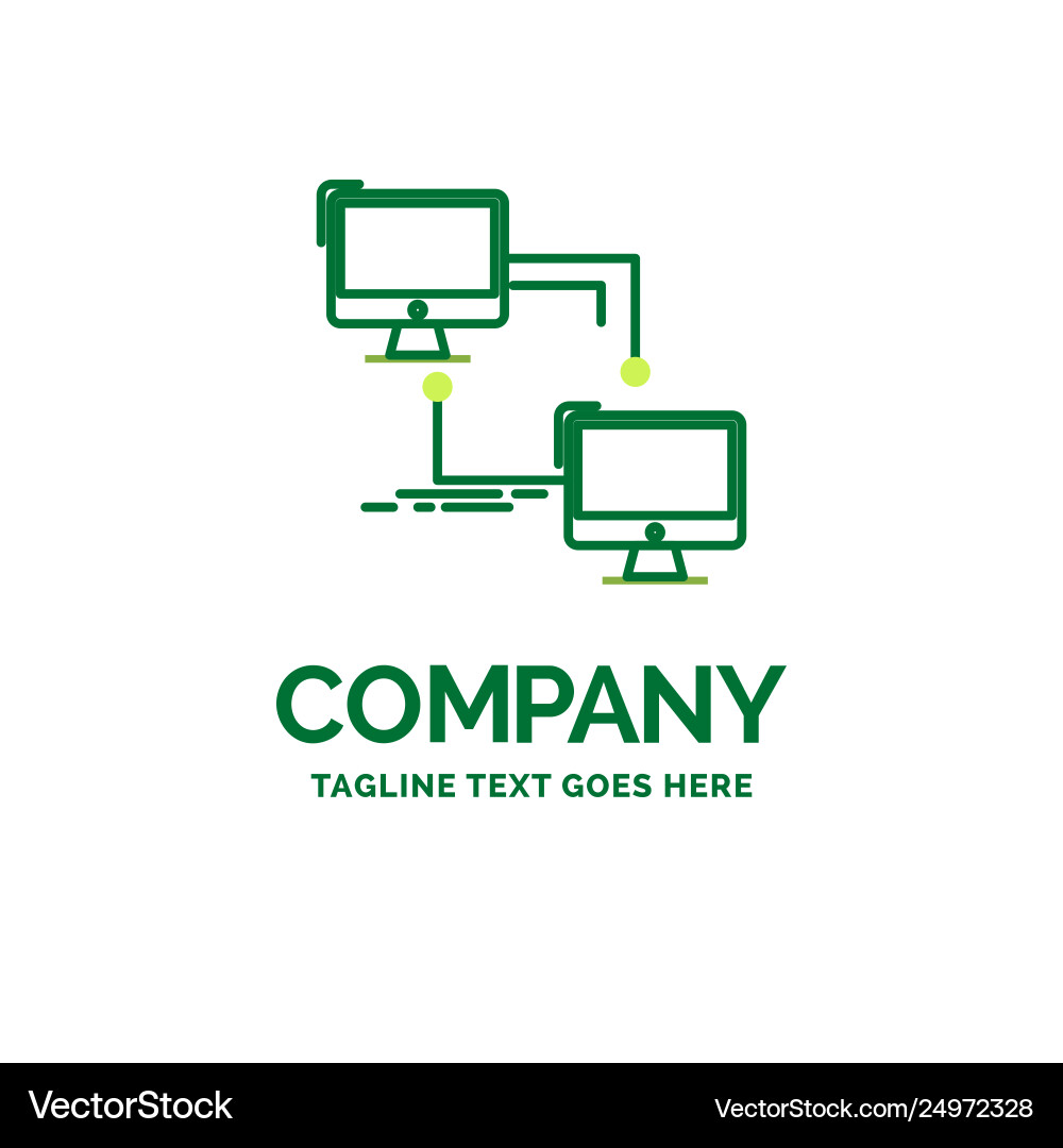 Local lan connection sync computer flat business Local lan connection sync computer flat business vector image