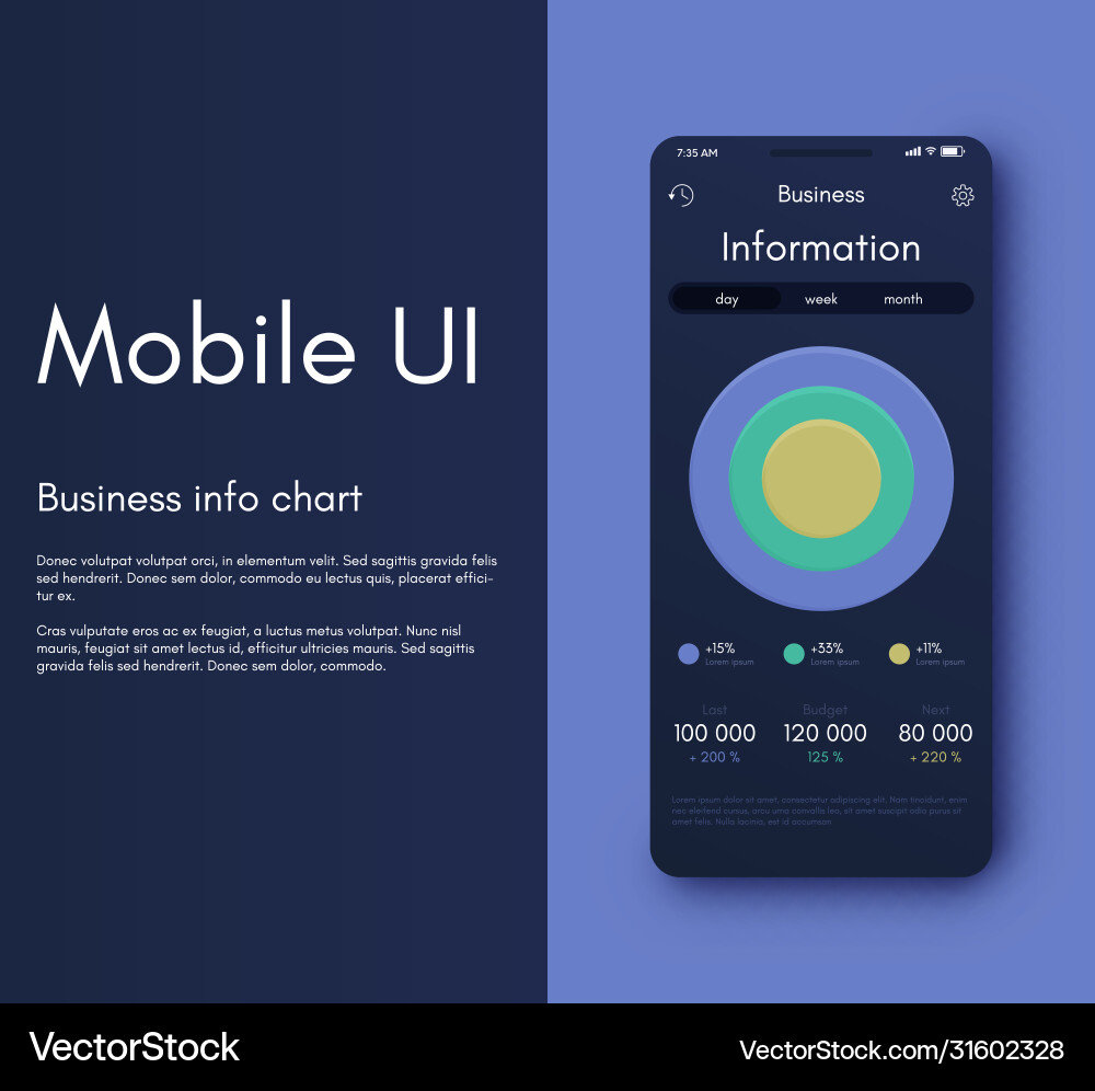 Mobile Anwendungsschnittstelle ui design Mobile Anwendungsschnittstelle ui design vektorbild
