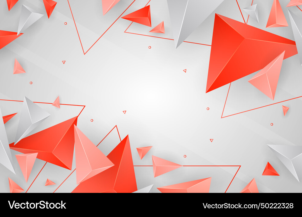 Modern realistic geometric triangular background Modern realistic geometric triangular background Vector Image