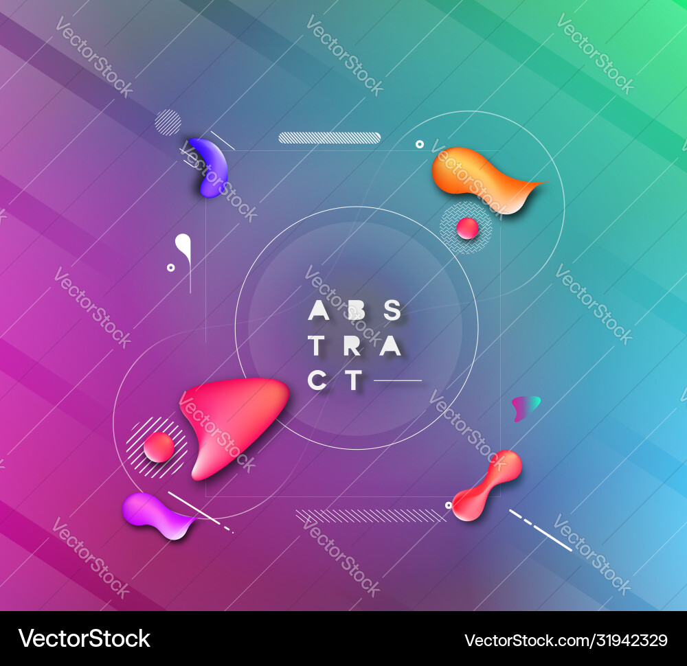 Abstract colorful pattern design and background vector image