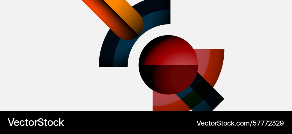 Abstract geometric shapes overlap creating Abstract geometric shapes overlap creating Vector Image