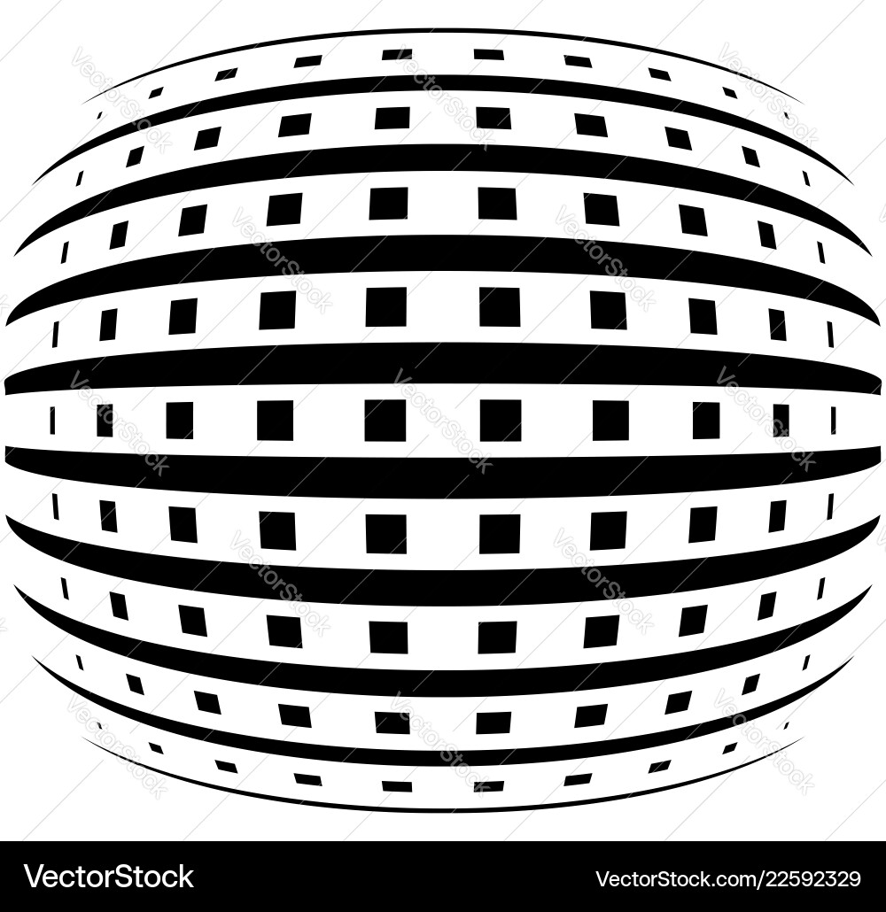 Abstract grid with convex spherical warp effect Abstract grid with convex spherical warp effect vector image